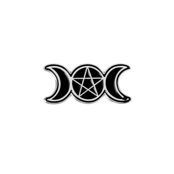 Pin/Broche/Speldje Triple Moon - Pentagram